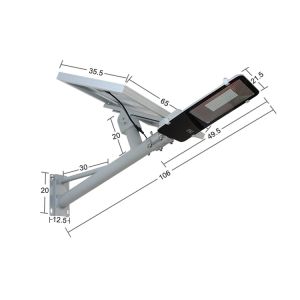 High Lumen 60w Solar LED Street Light / High Power 12v 24V LED Street Light