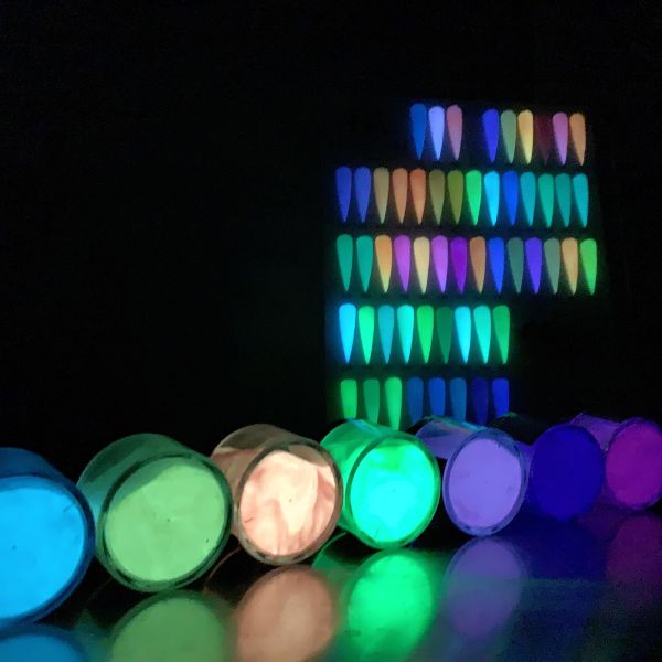 Wholesale Bright and Clean Glow in the Dark Nail Powder Acrylic Dipping Powder