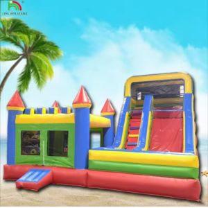 Wholesale Inflatable Castle With Water Slide Dry And Wet Combo Custom Inflatable