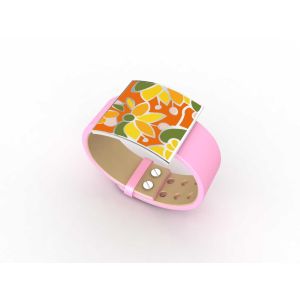 Quality Top Quality Europe Fashion Stainless Steel Genuine Leather Silicone Bangle Bracelet ADB214 for sale