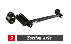 3500lb Max Payload Boat Trailer Axles And Hubs Made Of Durable Carbon Steel Material