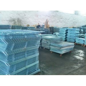 High Strength Industrial Metal Pallet Cages Warehousing / Component Storage