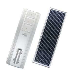 China 50W All In One Integrated LED Solar Street Light With IP67 Waterproof PF 0.9 CRI 85 3 Years Warranty on sale