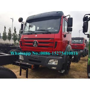 Red Military Use 6x6 Cargo Truck / Off Road Cargo Truck Adopt Benz Technology