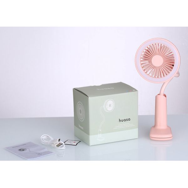USB rechargeable lamp fan, electric speed control usb stand cooling table fan