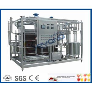 500L Plate Type Milk Pasteurization Equipment With Dairy Heat Exchanger