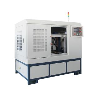 2 Grinding Heads Rotary Buffing Machine For Metal SS Round Cover Cylinder Mirror