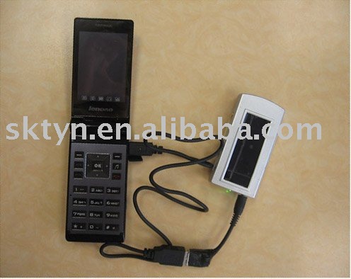 Mini solar charger with torch light