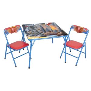 Customizable Kids Table And 2 Chair Set With Printing Design For Learning
