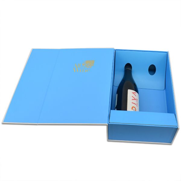 Magnetic Wine Cardboard Gift Box Packaging Recycled Ultralight