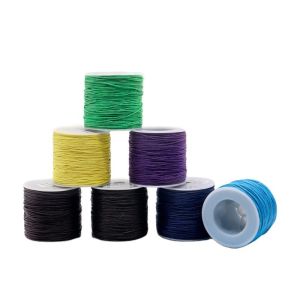 200 Colors 1mm Sewing Stitching Cotton Waxed Thread Cord for Leather Crafting