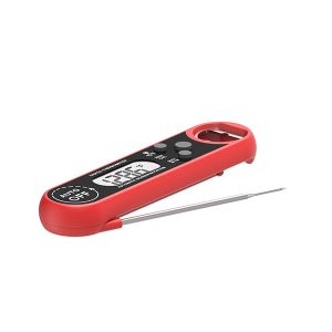 Calibrating Waterproof Meat Thermometer Probe With Rotating Screen Both Hands