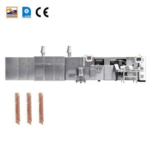 Stainless Steel Automatic Snack Machine Waffle Roll Baking Machine