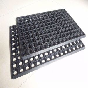 Waterproof Anti Fatigue Kitchen Mats Puzzle Circle Hole Hollow Surface