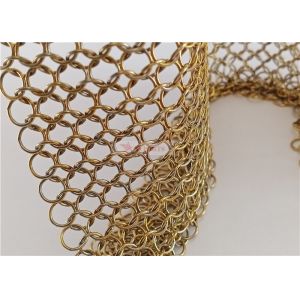 0.8x7mm Stainless Steel Ring Mesh For Night Closures Of Shopping Center