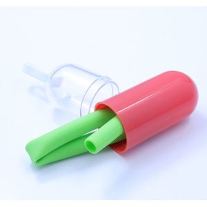 Reusable BPA Free Straight Silicone Drinking Straws