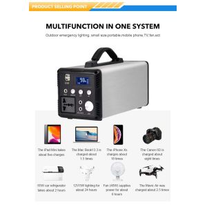 Home Outdoor 110v 220v Power Banks Solar Charging Station Portable Power