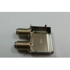 Quality Two F connector with shielding case for sale