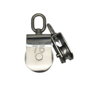 ZINC PLATED Finish Stainless Steel 304 Wire Rope Lifting Pulley Block 25mm