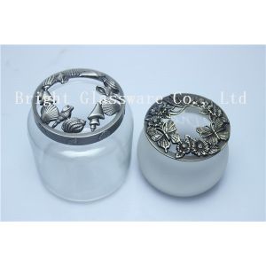 Top popular design glass jar metal lids sale