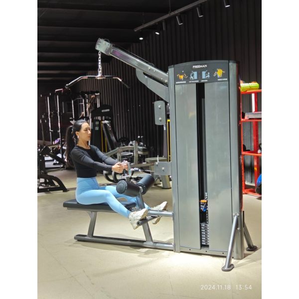 Lat Pulldown and Low Row Commercial Grade Indoor Fitness Equipment with Pin Loaded for Gym Equipment Distribution