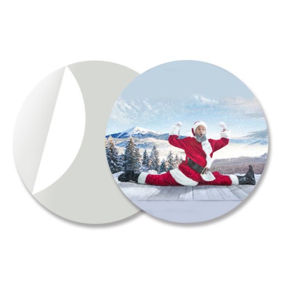 Round 3D Lenticular Stickers For Keyrings PET Flip Changing Sticker