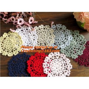 Fine craft handmade Crochet Doily mat 11 cm crochet cup mat coaster, Crochet