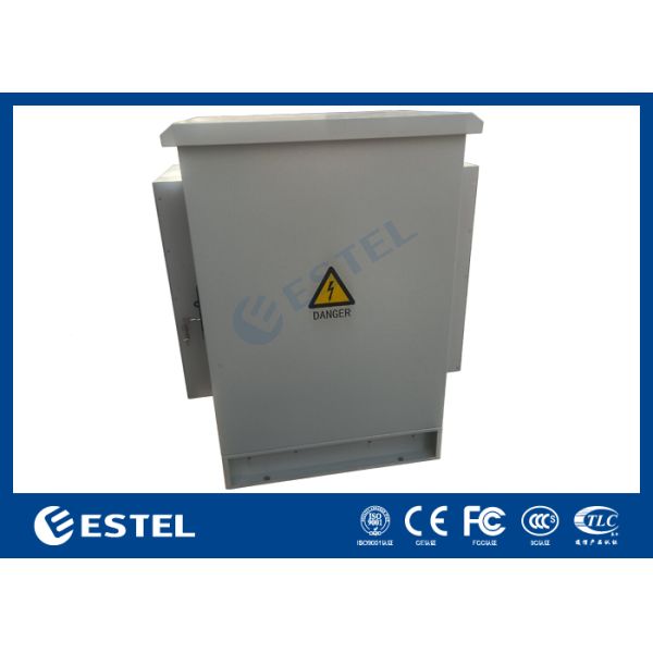 IP55 One Compartment Outdoor Telecom Cabinet Floor Mounted With Two Doors