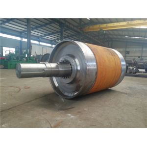 Rubber Coating Spiral Wing Pulley Waterproof 3000mm Conveyor Belt Drum