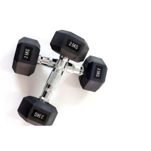 Gym Equipment Home Gym Free Weights Rubber Hex Dumbbells