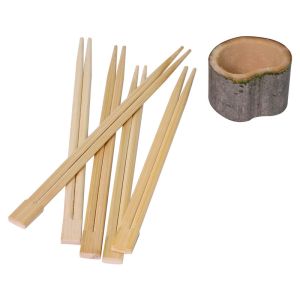 China Eco Friendly wholesale 21cm bamboo disposable chopsticks titanium chopsticks on sale