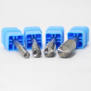 3x6mm Sharpening Double Cut Carbide Burr with Cylinder Flat End for Precision