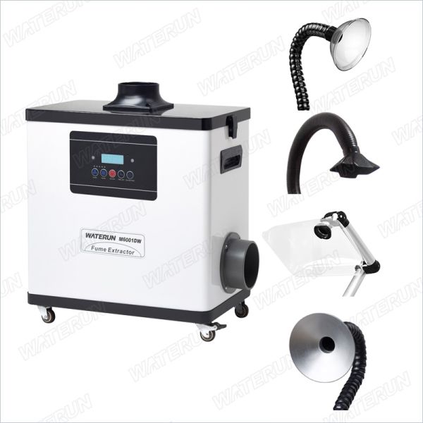 Aluminiun Arm Nail Salon Fume Extractor 99.97% Filtering Efficiency With Big Cover