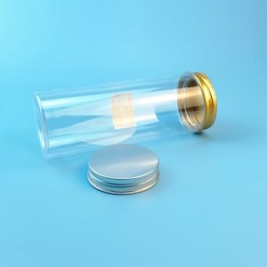 Round Square 500ml 17oz Transparent Plastic Food Jars