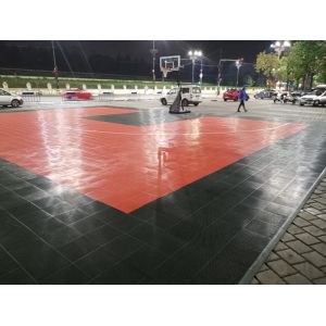 100% new material interlocking outdoor portable FIBA basketball court sports
