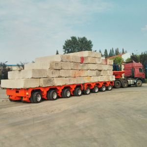Semi-Trailer for Heavy Equipment Transport Multi-Axle Hydraulic Low Bed Truck Trailer