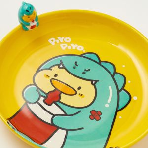 Cartoon Cute Ceramic Duckling Plate Companion Gift Eating Plate Children
