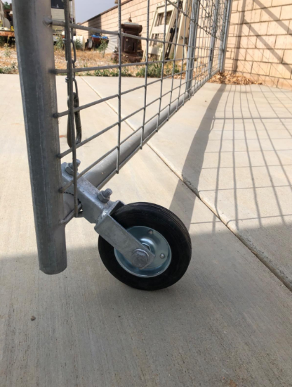 Metal Frame Outdoors Fence Gate Caster Sliding Support Wheel Heavy Duty