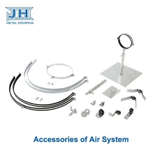 Galvanized Steel Pipe Clamps Assembly Parts Of Air Ventilation System