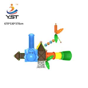 Galvanized Pipe Kids Playground Slide Plastic Playground Slide 370cm