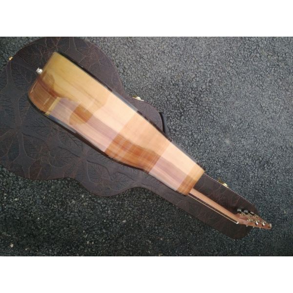 Factory AAAA 14 frets Auditorium folk Guitars Orchestra all solid imported apple wood acoustic electric guitar