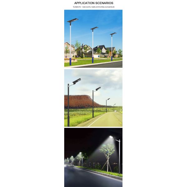 180pcs IP65 Solar Street Lights Induction Control SMD3030 180 Watt