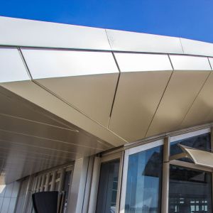 Custom Pattern Perforated Aluminum Sheet With Metallic Finish / PVDF Coating