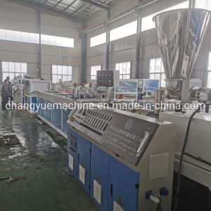 Plastic Pipe Extruder Machine / Twin Conical Screw Extruder / Initial Payment /