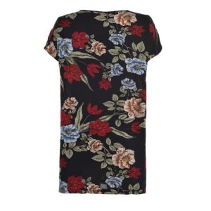 Spring Or Summer Ladies Stylish Blouse , Floral Print Tops For Ladies Slim Size