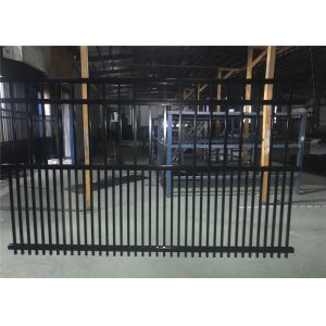 1800mm x 2400mm Garrison Fencing 2100mmx2400mm Panels Stain Black Interpon