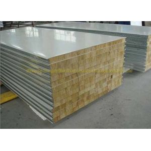 China Customized Fireproof Fiber Glass Wool Metal Sandwich Panels For Wall Board on sale