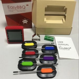 Six Channels 100 Meters Bluetooth Wireless Bbq Thermometer High Accuracy