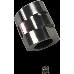 Melting Zone Twin Screw Extruder Parts 30° 45° 60° 90° Angle Screws 71mm OD