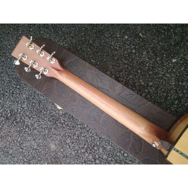 Factory AAAA 14 frets Auditorium folk Guitars Orchestra all solid imported apple wood acoustic electric guitar